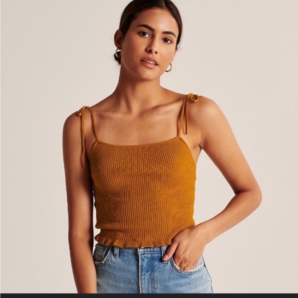Abercrombie and Fitch orange top; Size M